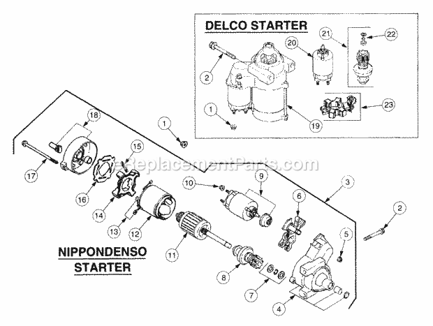 Electric Start Diagram and Parts List for 13A-274G100 Cub Cadet Lawn Tractor